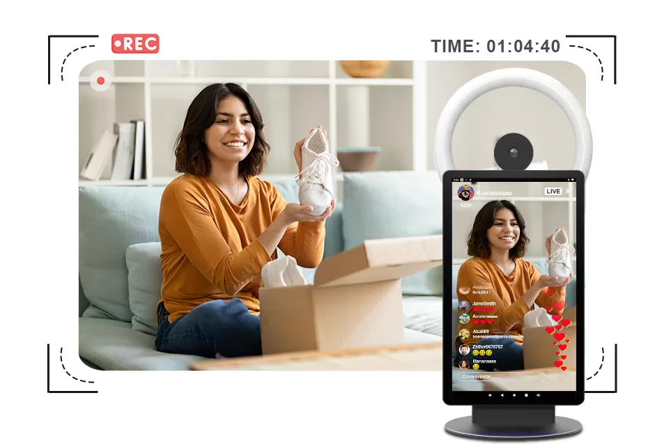 Live Recording Function - Capture and preserve your memorable live streams with our All-in-One Live Streaming Devices, offering convenient and professional live recording capabilities.