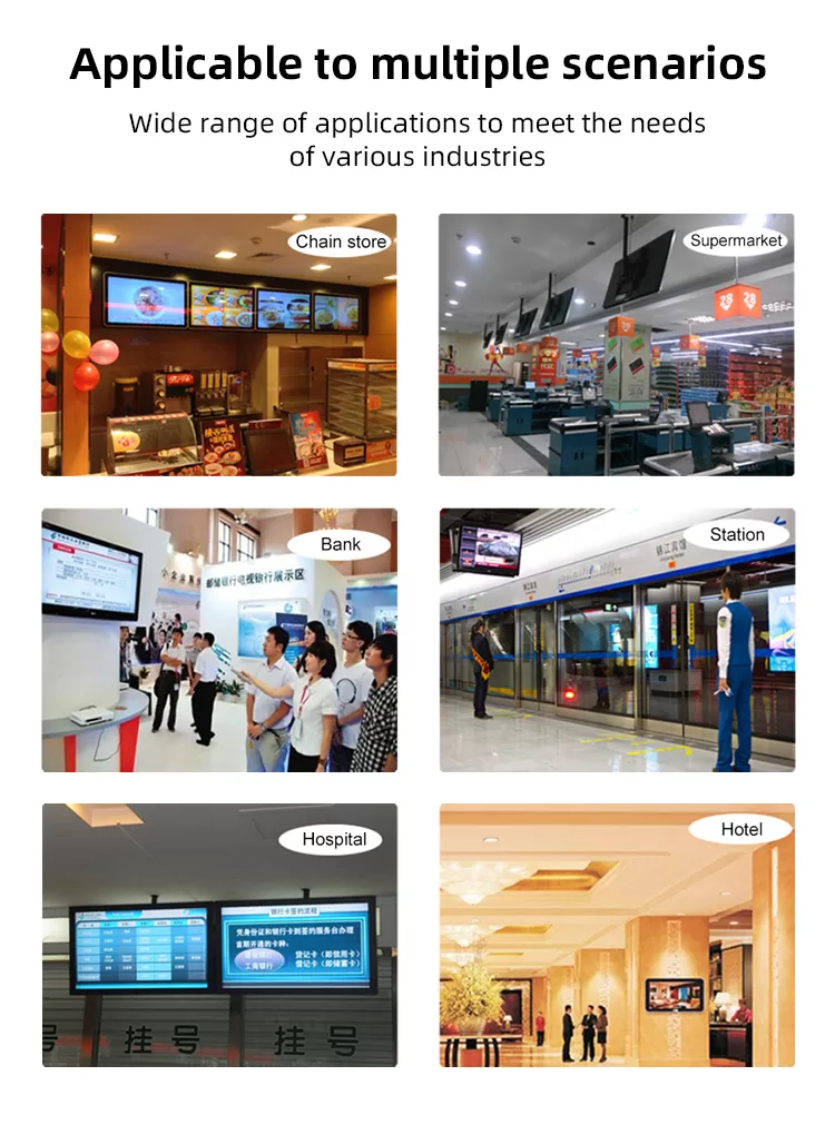 Wall mounted digital display screen- digital display screen advertising-digital signage solution providers-usage scenarios