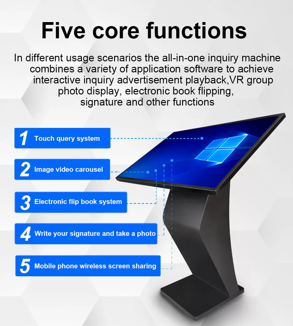 information kiosks-interactive kiosk-touchscreen kiosk-digital information kiosk-kiosk information-5 core functions