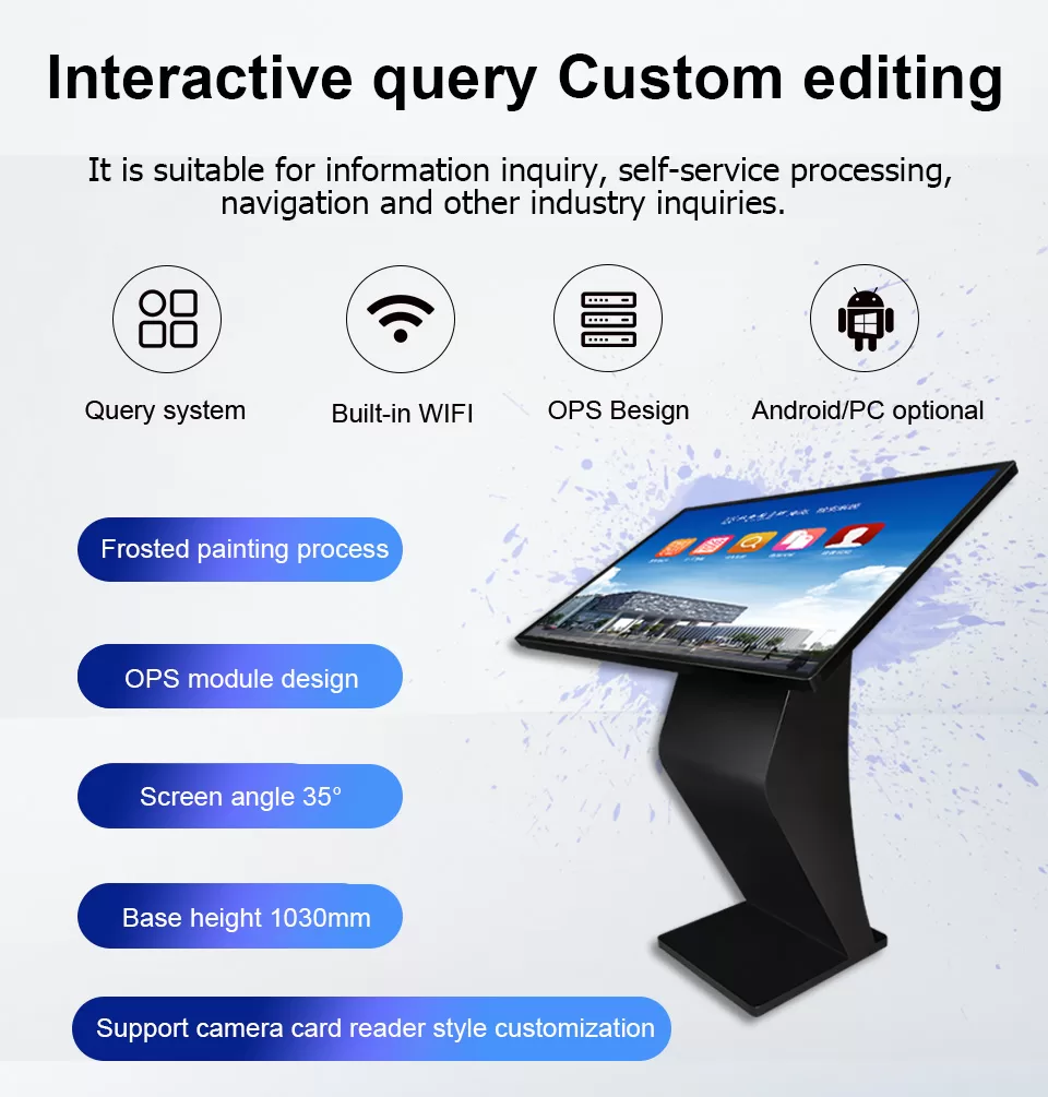 information kiosks-interactive kiosk-touchscreen kiosk-digital information kiosk-kiosk information-query editing supporting