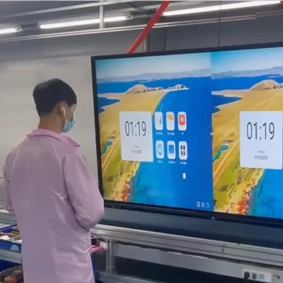 Giiking Screen testing after the front lcd screen and tempered glass finished assemble, to make sure the system and screen function could be used normally