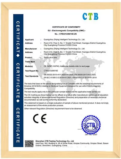 interactive whiteboard CE certification