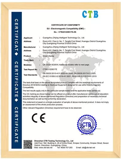 interactive whiteboard CE certification_2
