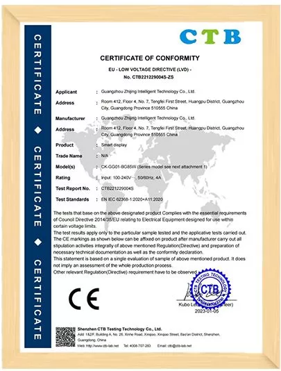 interactive whiteboard CE certification_3