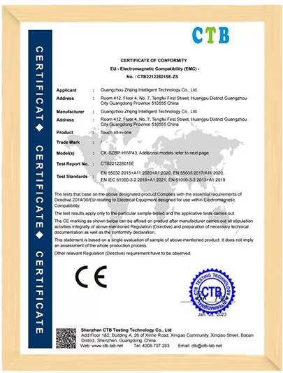 interactive whiteboard CE certification_7